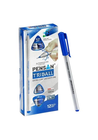 Pensan Triball Tükenmez Kalem 12'li Mavi