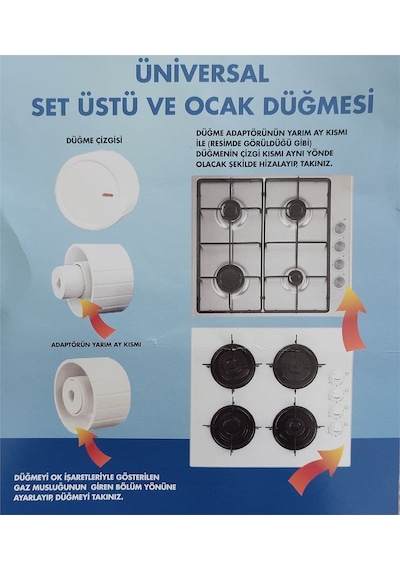 Luno-luxell-luxor İle Uyumlu Ankastre Set Üstü Ve Ocak 4 Lü Düğme Takımı - İnox