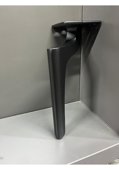 Zarif Metal Ayak 17cm Mat Siyah Komidin Koltuk Puf Vestiyer Tv Ünite Ayağı Modern Mobilya Komidin