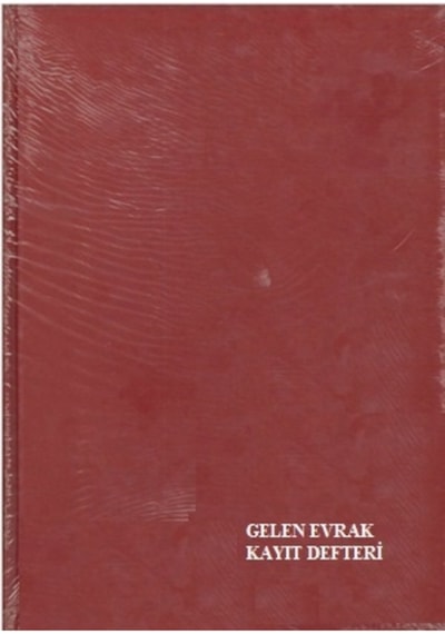 Özkan Gelen Evrak Kayıt Defteri Ciltli 192 Yp Bordo
