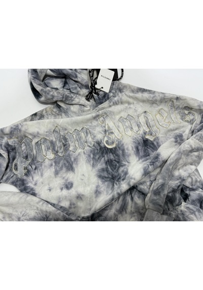 Palm Angels Fw20 Tie Dye Gothic Logo Hoodie Sweatshirt S Beden Çok Renkli