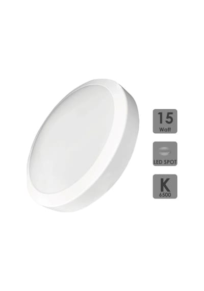 Mutech Led 15w Glop Tavan Armatür Beyaz Işık 1500 Lümen
