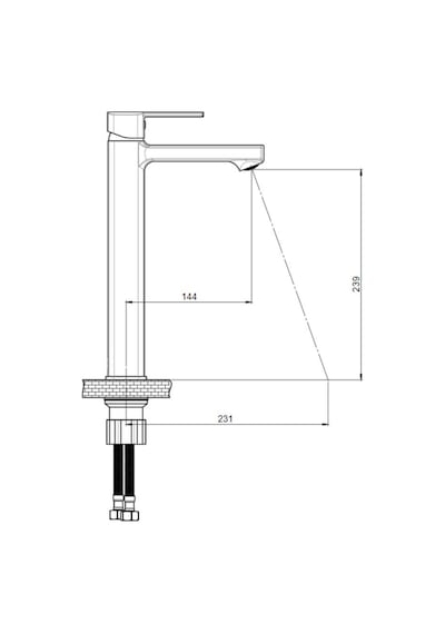 Gpd Pedra Set Üstü Lavabo Bataryası Msl160-S