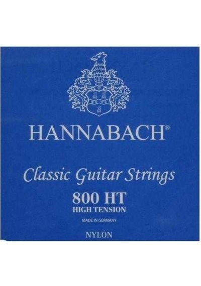 Hannabach 800ht Klasik Gitar Teli High Tension Güçlü Ses Projeksiyonu Sert Tuşe