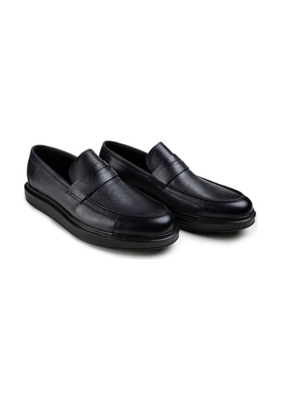 Deery Hakiki Deri Gri Comfort Erkek Loafer Ayakkabı Gri (539891889) Gri