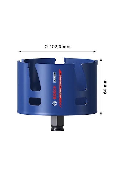 Bosch 102 Mm Yapı Malzemeleri İçin Panç 2608900480