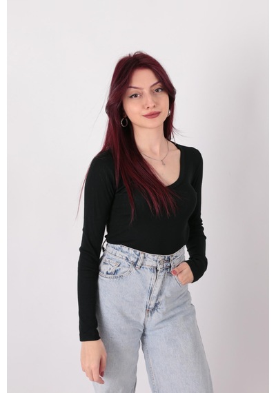 Busem S0015897 Kadın Bluz Siyah