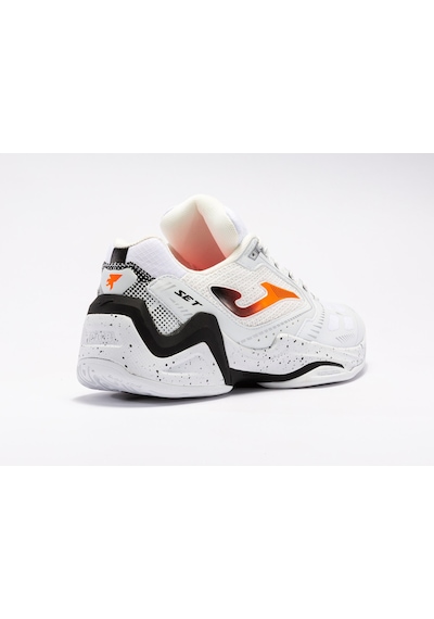 Joma Erkek Tenis Maç Ayakkabı Set Men 2302 White Orange Black Tse 001