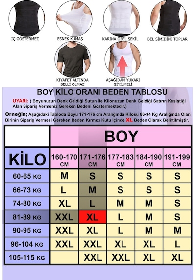 Young Fit Erkek Göbek Sıkılaştırıcı Beyaz Korse Atlet Beyaz