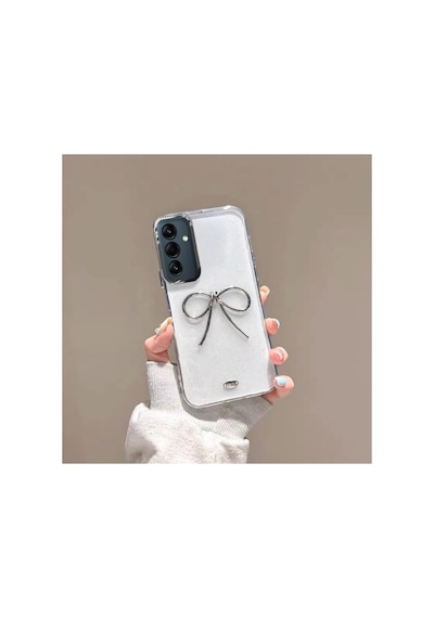 Samsung Galaxy Uyumlu A26  Kılıf Bow Silikon Kılıf Şeffaf