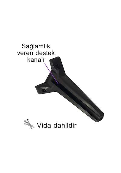 4 Adet Serdivan 20 Cm Siyah Lüx Mobilya Kanepe Sehpa Ünite Koltuk Ayağı Baza Ayak