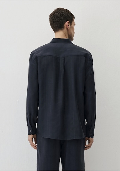 Mavi - Lacivert Tencel Gömlek 0211622-83884 Lacivert