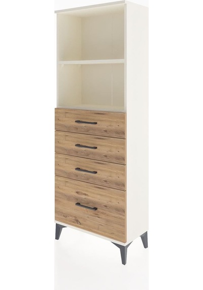 Arges Dolap 2 Raflı 4 Çekmeceli 60x30x163 Aytaşı-çam Aytaşı