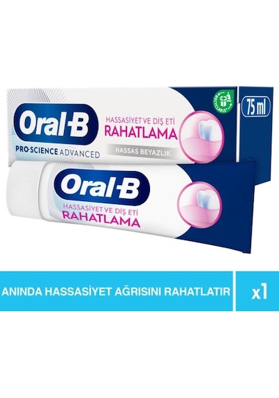 Oral-b Pro-science Advanced Hassasiyet Ve Diş Eti Rahatlama Ferah Beyazlık Diş Macunu 75 Ml Diş Hassasiyeti