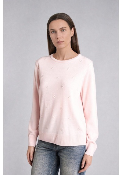 Defacto Regular Fıt Bisiklet Yaka Triko Pembe Kazak F4084ax26wnpn130 Pembe-pn130
