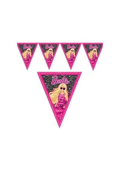 Barbie Üçgen Flama Bayrak Set Pk:1 +3