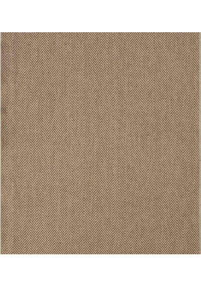 Kahve Bej Kılçık Desenli Modern Jüt Halı - L671kaın