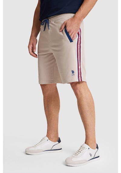 U.s. Polo Assn. Erkek Taş Şort Örme 50322428-vr049 Taş Rengi