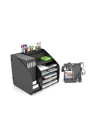 Mingitav Design Otto Fx-xl Modest - 2 Renk - A4 Evrak Rafı Masaüstü Organizer Design Otto Fx Xl Modest Siyah Çok Renkli
