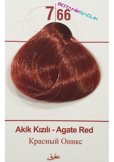 Colorx Bitkisel Saç Boyası Set - 7.66 Akik Kızıl