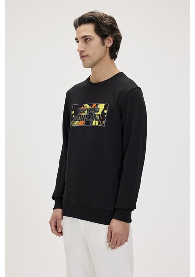 Bad Bear Caen Crewneck / Nıght Siyah Erkek Sweat/sweatshirt 001
