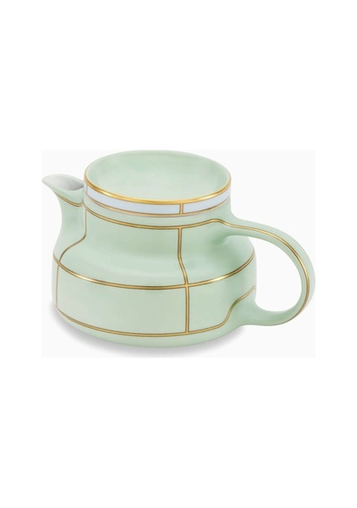 Ginori 1735 Retro Tarzda Colonna Çaydanlık Porselen 770ml Şık Altın Detaylı Çaydanlıklar 178 Çok Renkli