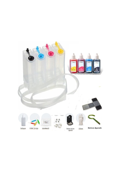 Canon Bitmeyen Kartuş Sistemi Tank E414 E404 E484 E514 Dolu