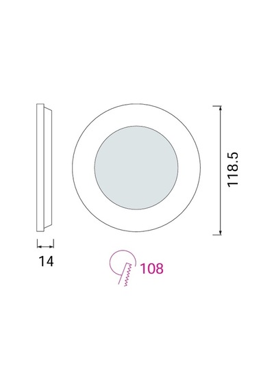 Horoz 6 W 6400 K Beyaz Işık Led Panel Sıva Altı Armatür Çok Renkli