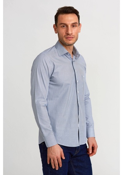 Bisse Erkek Regular Fit Klasik Gömlek Lacivert Gm23k232013 D39 Lacivert