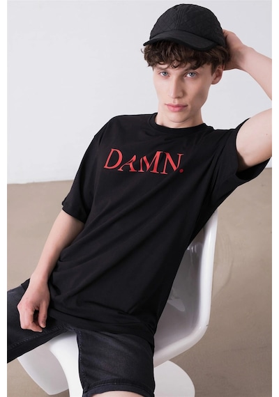 Tarzsokak Unisex Damn Kendrick Lamar Siyah Tshirt Siyah
