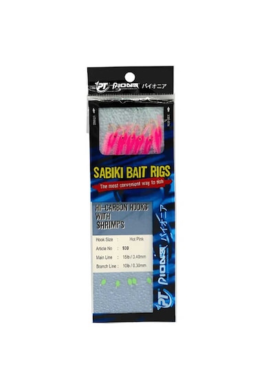 Pioneer Sabiki Rig 930 Pink Shrimp Mezgit 6 Köstek Çapari