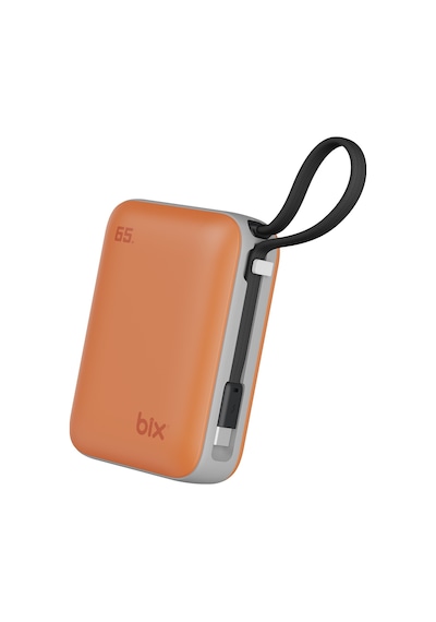 Bix Pb120 20000mah 65w Type-c Pd Kompakt Tasarımlı Dijital Göstergeli Powerbank Taşınabilir Hızlı Şarj Cihazı Turuncu