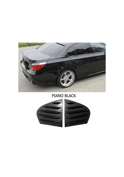 Bmw E60 2004-2010 Kelebek Cam Kaplama Parlak Siyah Parça