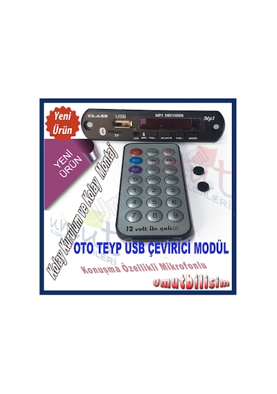 Fiat Linea Bluetoothlu Oto Teyp Usb/Sd Çevirici Aux Kumandalı New N11.551