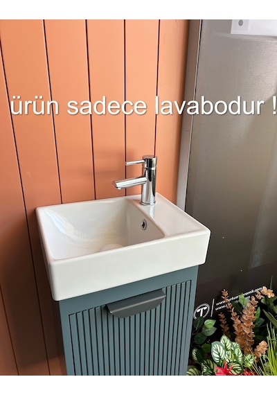 Turkuaz Seramik Cerastyle Sharp Mini 40 x 30 CM Lavabo