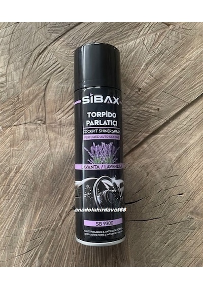 Sibax Torpido Parlatıcı Sprey Lavanta Kokulu Kokpit Parlatıcı Sprey 220ml Diğer