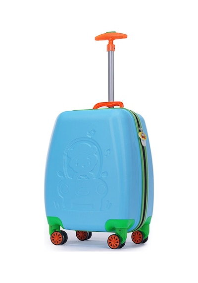 Tucklebery Renkli Ve Desenli Çocuk Valizi, Tucklebery Kids Hafif Ve Eğlenceli Valiz Mavi Açık Mavi