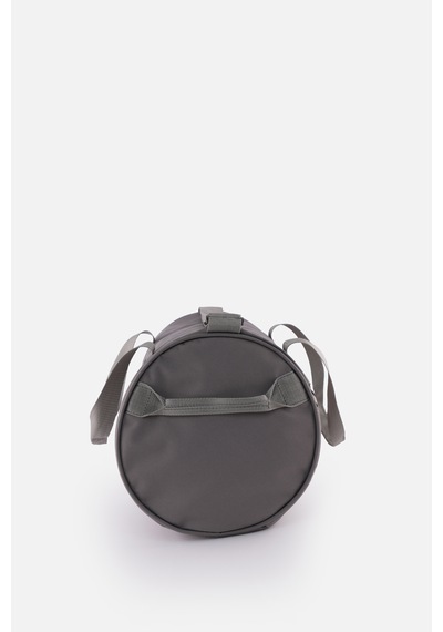 İcone Bag Unisex Spor Çanta Silindir Model, Baskılı, Ön Ve İç Cepli, Yan Saplı, Ayarlanabilir Omuz Askılı Gri