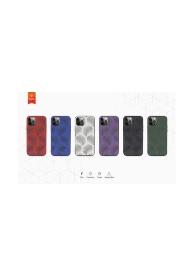 Kajsa Apple Uyumlu iPhone 12 Pro Kılıf Kajsa Splendid Serisi 3D Cube Kapak ZORE-216762