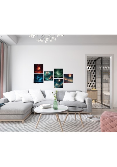 Dolunay - Pwc Tablo - Ev&ofis Dekorasyonu