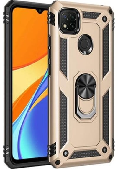 Xiaomi Redmi 9C Kilif Yüzüklü Standli Manyetikli Armor Zirh Kilif 478205544