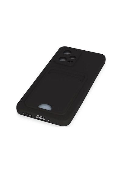 Newface - 300 - Xiaomi Poco X5 5g Kılıf Kelvin Kartvizitli Silikon - Kmrsfres - - Siyah Sıyah