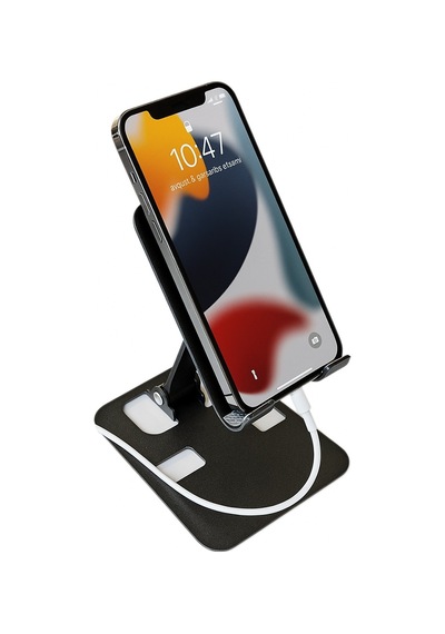 Metal Ayarlanabilir Telefon Tutucu Stand Gri
