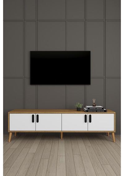 Lüks Yemek Odası Takımı 3 Parça %100 Mdf Konsol Yemek Masası Tv Ünitesi Yt03 Beyaz - Karına Lüks Yemek Odası Takımı 3 Parça %100 Mdf Konsol Yemek Masası Tv Ünitesi Yt03 Beyaz - Karına