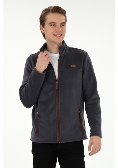U.S. Polo Assn. Erkek Antrasit  Polar Örme Hırka 50290594-VR006