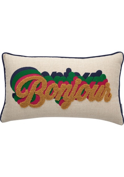 Mudo Home Bonjour Kırlent Renkli 30x50 Cm Çok Renkli
