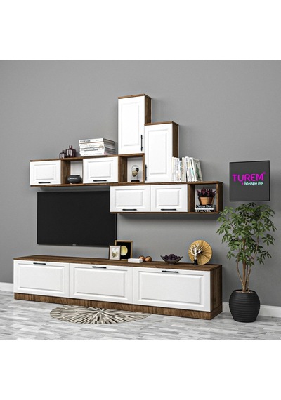 Geometrik Membran Tv Ünitesi Mdf Antrasit Geometrik Membran Tv Ünitesi Mdf Antrasit