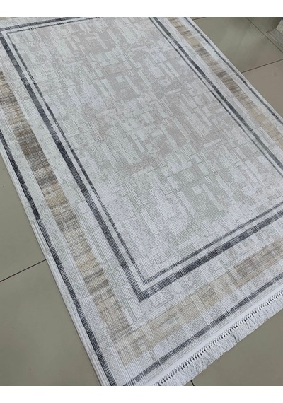 Merinos Halı Elegance Serisi 90823-070 Salon Oturma Odası Halısı Açık Kahverengi - Bej - Gri