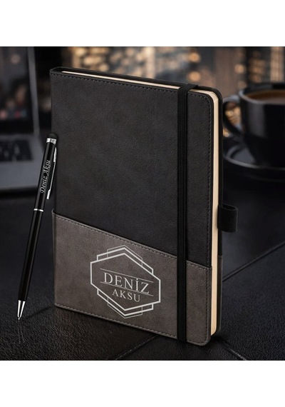 Bk Gift Kişiye Özel Siyah Termo Deri Defter Ve Touchpen Kalem Seti -4, Kurumsal Ve Özel Hediye, Yeni İş Hediyesi Kobitmeyencom35967 Bk Gift