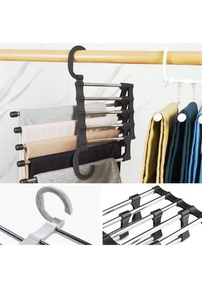Hareketli Dolap İçi Pantolon Kravat Şal Askı Sistemi Düzenleyici Katmanlı Askılık Organizer Metal Be Diğer